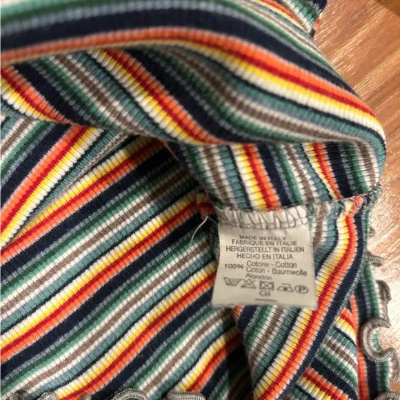 Brandy Melville Tee Bundle of TWO tops - Lettuce Edge Tee & Tee with Lace Trim - Picture 7 of 9